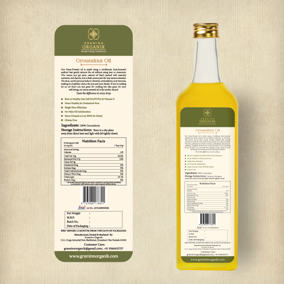 Stone Pressed Groundnut Oil