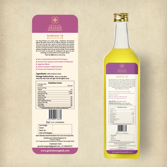 Stone Pressed Sunflower Oil